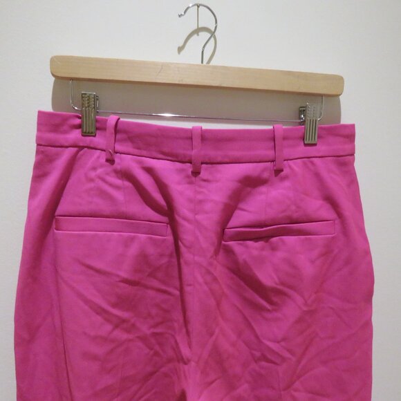 & OTHER STORIES Wide Leg Tailored Trousers in Pink Office Preppy - Size US 10 - Picture 10 of 13